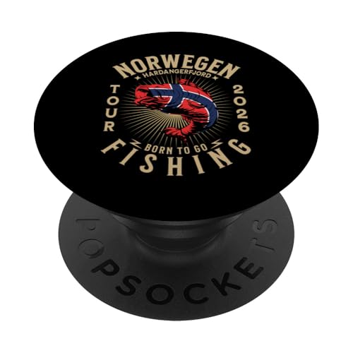 Hardangerfjord Angeltour Norwegen 2026 PopSockets mit austauschbarem PopGrip von Norwegen Fishing Tour 2026