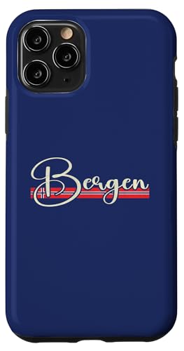 Hülle für iPhone 11 Pro Bergen Norge - Bergen Norwegen Script von Norwegian Classic Designs