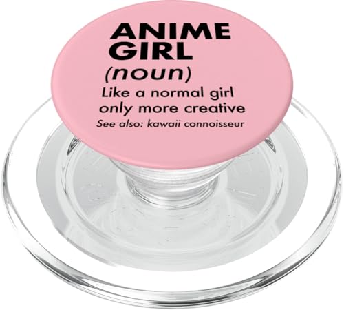 Anime-Mädchendefinition Wie ein normales Mädchen, nur kreativer PopSockets PopGrip für MagSafe von Nostalgic Anime Aesthetic Merch and Essentials