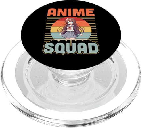 Anime-Squad, passender Anime im Retro-Stil PopSockets PopGrip für MagSafe von Nostalgic Anime Aesthetic Merch and Essentials