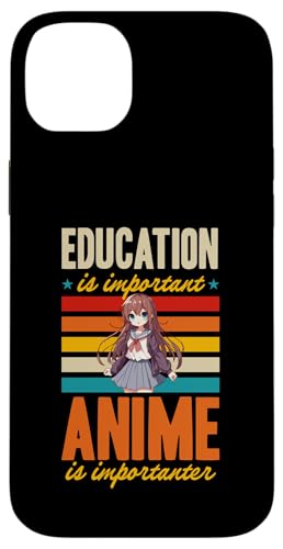 Hülle für iPhone 14 Plus Bildung ist wichtig Anime ist wichtig Lustiges Retro von Nostalgic Anime Aesthetic Merch and Essentials