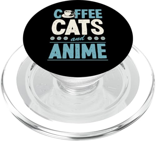 Kaffeekatzen und Anime PopSockets PopGrip für MagSafe von Nostalgic Anime Aesthetic Merch and Essentials