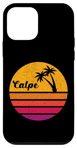 Hülle für iPhone 12 mini Calpe Retro Style 70er 80er Vintage Palme Sunset von Nostalgic Beach Vacations