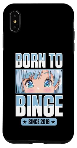 Hülle für iPhone XS Max Seit 2016 zum Binge geboren Geburtstag für Anime-Fan, der 2016 geboren wurde von Nostalgic Birthday Party Supplies for Anime Fans