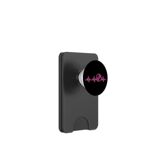 Retro-Vinyl-EKG Pulse Classic Record Collector Life PopSockets PopWallet für MagSafe von Nostalgic Retro Vinyl Record Collecting Merch