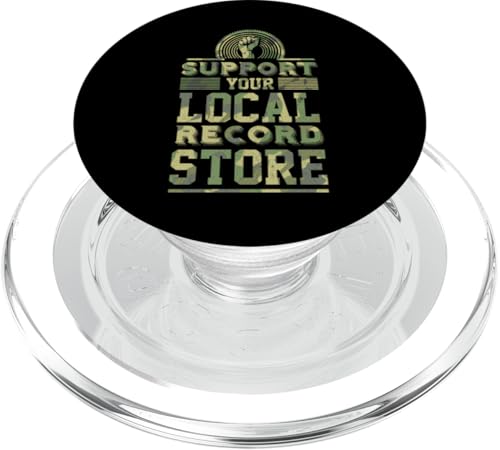 Unterstützen Sie Ihren lokalen Plattenladen Nostalgic Vinyl Store PopSockets PopGrip für MagSafe von Nostalgic Retro Vinyl Record Collecting Merch