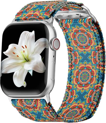 Kompatibel mit Apple Watch Armband 41mm 40mm 39mm 38mm 45mm 44mm 42mm 49mm Damen, Damen-Ersatzarmbänder Nylon für iWatch Series Se Ultra 9 8 7 6 5 4 3 2 1 von NotoCity