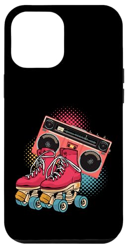 Hülle für iPhone 12 Pro Max Vintage Skating Roller Skate Lover Kassetten Spieler Mädchen Mama von Novelty Rollers Skating Mother 80s Retro Daughter