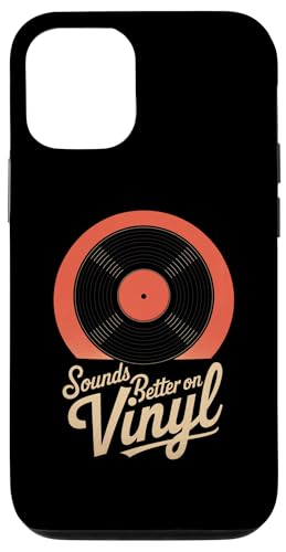 Hülle für iPhone 13 Lustiger Spruch klingt besser auf Vinyl-Schallplatte DJ Elektronischer Gag von Novelty Vintage Record Music Turntable Musician