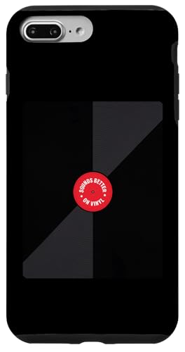 Hülle für iPhone 7 Plus/8 Plus Lustiger Spruch klingt besser auf Vinyl-Schallplatte DJ Elektronischer Gag von Novelty Vintage Record Music Turntable Musician