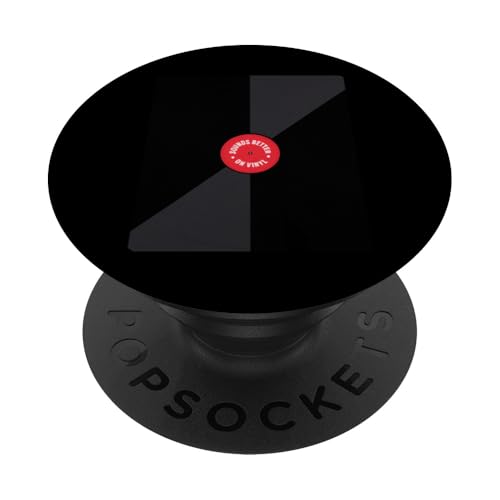 Lustiger Spruch klingt besser auf Vinyl-Schallplatte DJ Elektronischer Gag PopSockets mit austauschbarem PopGrip von Novelty Vintage Record Music Turntable Musician