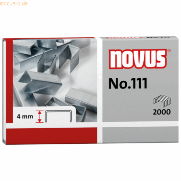 Novus Heftklammer No. 111 042-0036 verzinkt 2.000 Stück Novus Heftklammer No. 111 042-0036 verzinkt 2.000 Stück von Novus