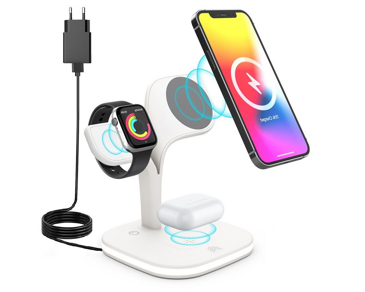 Novzep 4-in-1 Induktive Ladestation mit Nachtlampe, 23w Wireless Charger Wireless Charger Novzep 4-in-1 Induktive Ladestation mit Nachtlampe, 23w Wireless Charger Wireless Charger von Novzep