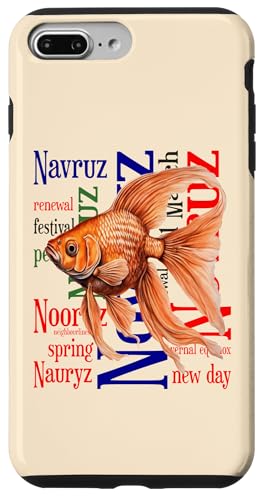 Hülle für iPhone 7 Plus/8 Plus Cute Fantail Fish Nowruz Word Collage Hintergrund 2 von Nowruz Novruz, Navruz, Nooruz Gifts & Tees taiche