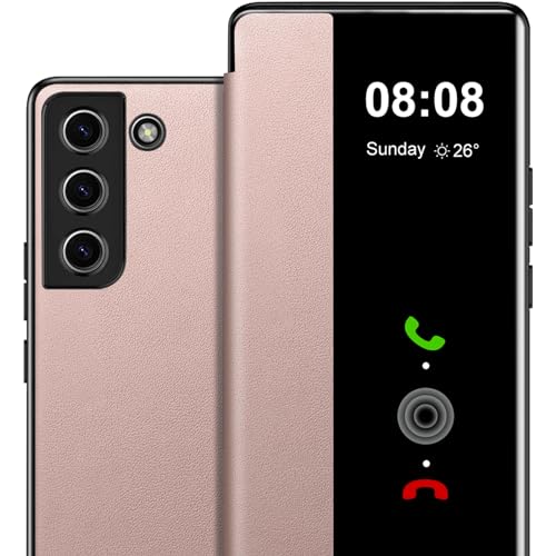 Handyhülle für Samsung Galaxy S23 5G Hülle S View, Clear View Flip Leder für Samsung Galaxy S23 Hülle, Luxus Extra-Dünn Stoßfest Kratzfest Schutzhülle Cover Case für Samsung S23 Tasche Clear S View Handyhülle für Samsung Galaxy S23 5G Hülle S View, Clear View Flip Leder für Samsung Galaxy S23 Hülle, Luxus Extra-Dünn Stoßfest Kratzfest Schutzhülle Cover Case für Samsung S23 Tasche Clear S View von Nshkeji