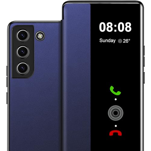 Handyhülle für Samsung Galaxy S23 FE 5G Hülle S View, Clear View Flip Leder für Samsung Galaxy S23 FE Hülle, Extra-Dünn Stoßfest Kratzfest Schutzhülle Cover Case für Samsung S23 FE Tasche Clear S View Handyhülle für Samsung Galaxy S23 FE 5G Hülle S View, Clear View Flip Leder für Samsung Galaxy S23 FE Hülle, Extra-Dünn Stoßfest Kratzfest Schutzhülle Cover Case für Samsung S23 FE Tasche Clear S View von Nshkeji