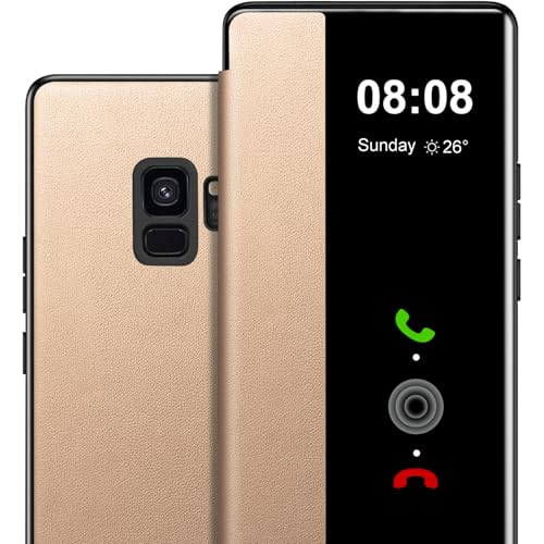 Handyhülle für Samsung Galaxy S9 Hülle S View, Clear View Flip Leder für Samsung Galaxy S9 Hülle, Luxus Extra-Dünn Stoßfest Kratzfest Schutzhülle Cover Case für Samsung S9 Tasche Clear S View Handyhülle für Samsung Galaxy S9 Hülle S View, Clear View Flip Leder für Samsung Galaxy S9 Hülle, Luxus Extra-Dünn Stoßfest Kratzfest Schutzhülle Cover Case für Samsung S9 Tasche Clear S View von Nshkeji