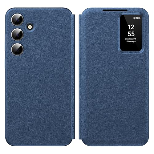 Nshkeji Schutzhülle für Samsung S24 FE Clear View, Schutzhülle Smart View, Flip Folio Cover mit Klappe, Schutzhülle für Galaxy S24 FE Clear View, 360 Full Flip Schutz Case S24 FE 5G Nshkeji Schutzhülle für Samsung S24 FE Clear View, Schutzhülle Smart View, Flip Folio Cover mit Klappe, Schutzhülle für Galaxy S24 FE Clear View, 360 Full Flip Schutz Case S24 FE 5G von Nshkeji