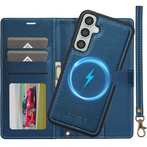 Schutzhülle für Samsung Galaxy S24 5G, 2-in-1, abnehmbar, aus Leder, Folio-Schutzhülle mit Handschlaufe, RFID-Blockierung, Standfunktion, Kartenfächer, Folio, Magnetverschluss, Leder, für Samsung S24 Schutzhülle für Samsung Galaxy S24 5G, 2-in-1, abnehmbar, aus Leder, Folio-Schutzhülle mit Handschlaufe, RFID-Blockierung, Standfunktion, Kartenfächer, Folio, Magnetverschluss, Leder, für Samsung S24 von Nshkeji