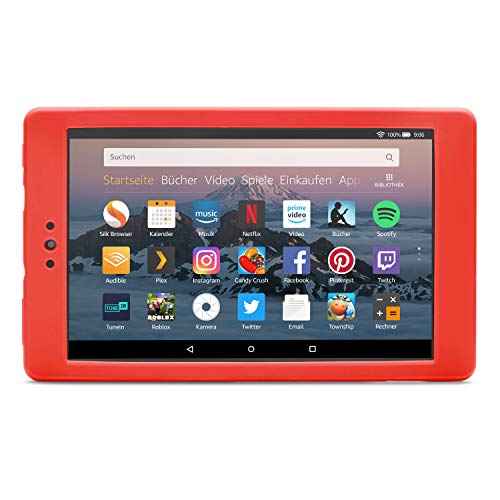 Nupro Stoßfeste Hülle für Fire HD 8-Tablet, Rot von NuPro