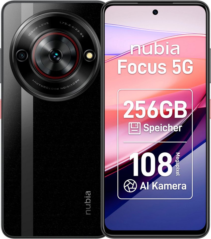 Nubia Focus 5G Smartphone (16,76 cm/6,6 Zoll, 256 GB Speicherplatz, 108 MP Kamera) von Nubia