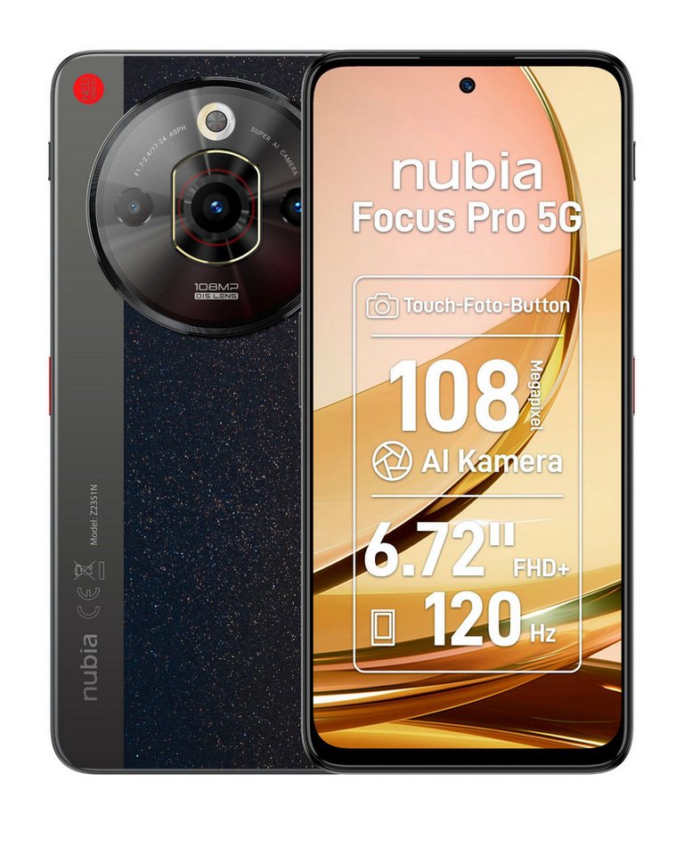 Nubia Focus Pro 5G Smartphone (17,06 cm/6,72 Zoll, 256 GB Speicherplatz, 108 MP Kamera) von Nubia