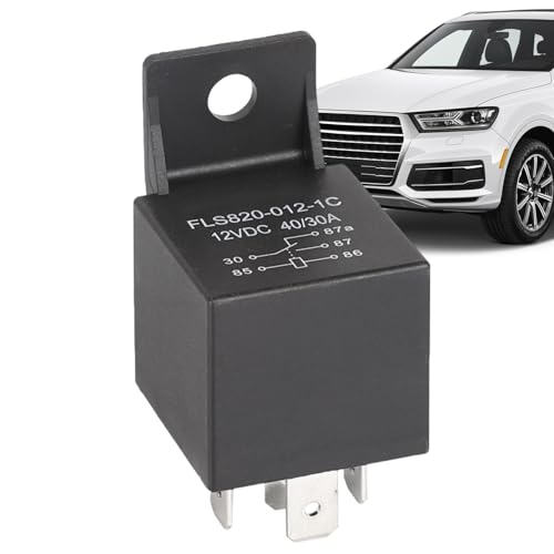 Kfz-Relais für Autos, elektrisches Relais für Autos - 7Vdc 12V/24V Auto-Relais Kfz-Relais | 4Pin/5Pin Mehrzweck-Autozubehör Wasserdichtes, robustes elektrisches Relais für Autos von Nudorpn