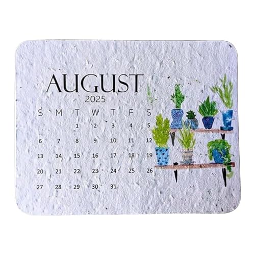 2025 Eco-Friendly Plantable Paper Calendar | Sustainable Monthly Planner 2025 | Creative & Functional Daily Planner With 12 Months | Unique Aesthetic Design For Home & Offices Use Calendar Display von Nuhjytgf