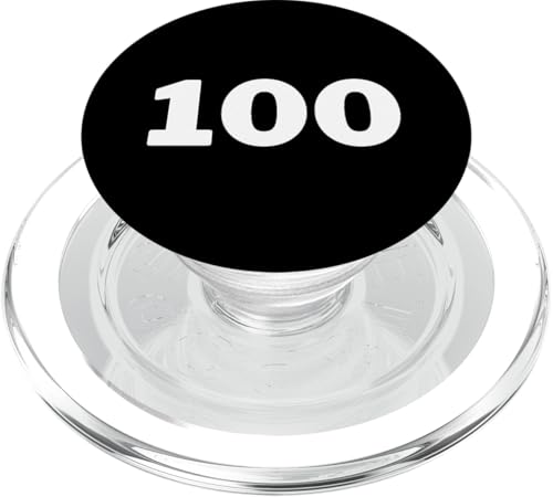 #100 T-Shirt # Hundert Jersey Sport Geburtstag PopSockets PopGrip für MagSafe von Numbered Apparel Co.