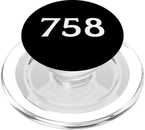 T-Shirt Nummer 758 # Jersey Sport Geburtstag PopSockets PopGrip für MagSafe von Numbered Apparel Co.