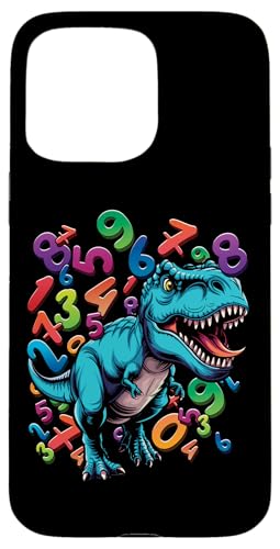 Hülle für iPhone 15 Pro Max Coole Raptor Dinosaurier Zahlen Liebe Mathematik Tag Zahlen Tag von Numbers Day Kids Maths Rock Star Mathematics Math