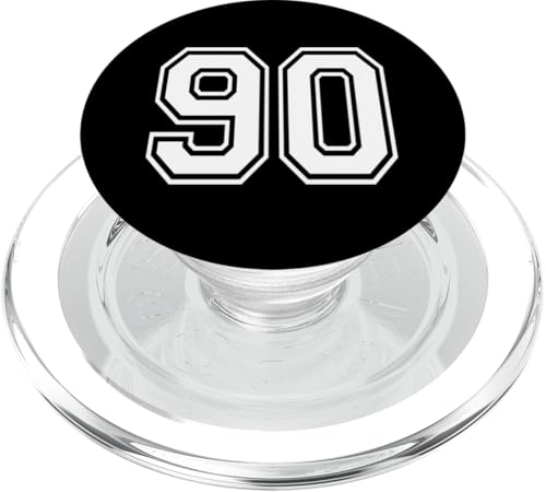 Nummer 90, 228.6 cm weiß PopSockets PopGrip für MagSafe von Numbers and Letters