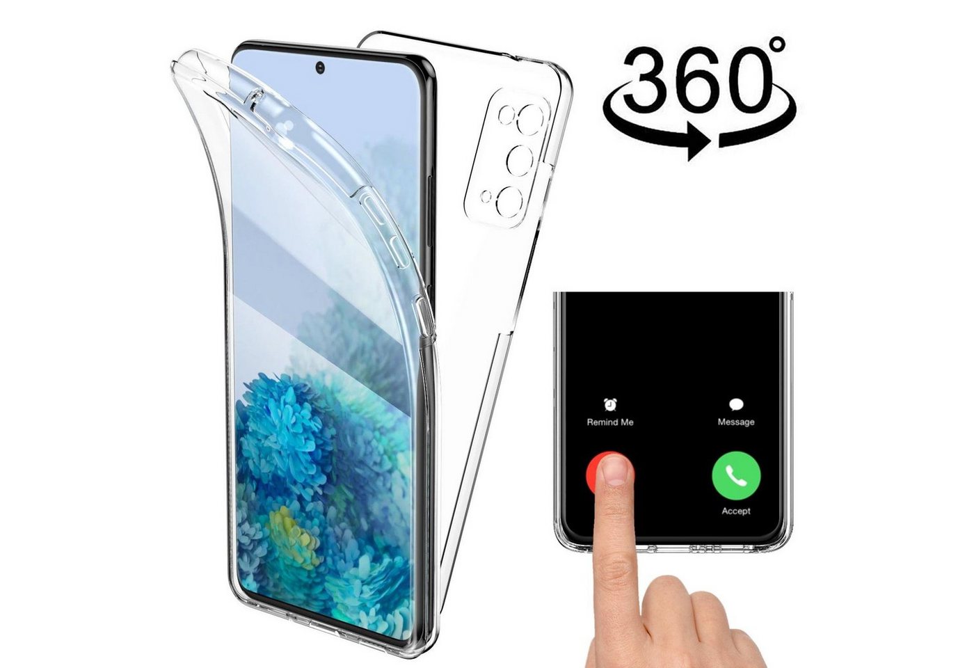 Numerva Handyhülle Anti Scratch Handyhülle für Samsung Galaxy A33 5G, 360 Grad Schutz Hülle Display Kamera Schutz Cover Case von Numerva