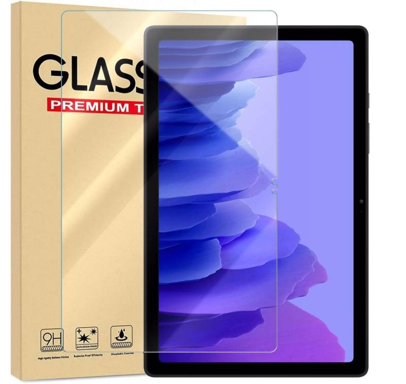 Numerva Schutzfolie Panzer Folie für Samsung Galaxy Tab A7 10.4 2020, (Schutzfolie, 1x Schutzfolie 2x Reinigungstücher), Tablet Display Schutzglas Folie Echt Glas Folie 9H von Numerva