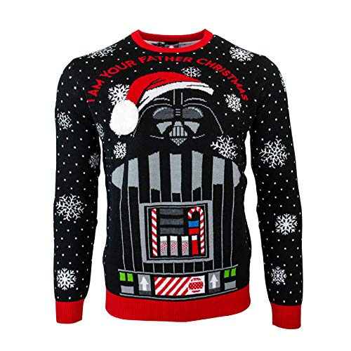 Star Wars I AM YOUR FATHER CHRISMAS JUMPER / SWEATER L von Numskull