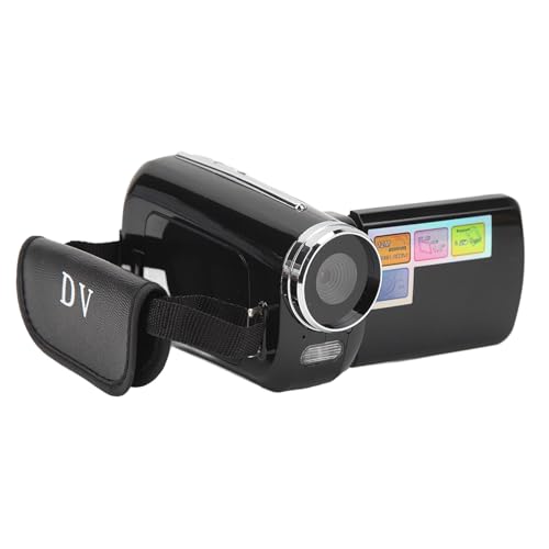 Nurnesy Digitalkamera -Rekorder, 1,8 -Zoll -IPS -Touchsbildschirm 4X Digital Zoom Handheld Videokamera Camcorder, HD -Ausgang, Geringe Größe mit Elektronischer Bildstabilisierung und von Nurnesy