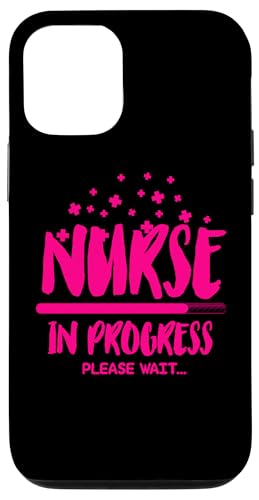 Hülle für iPhone 12/12 Pro Krankenpflegeschüler Humor Krankenschwester in Arbeit Bitte warten Krankenschwester von Nurse Gifts Nursing Career Apparel Kanig Designs