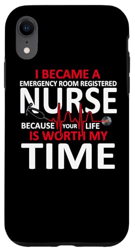 Hülle für iPhone XR ICU Nurse You Are Worth My Time Intensivstation Nurse von Nurse Gifts Nursing Career Apparel Kanig Designs