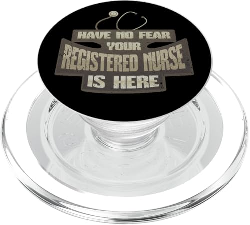 Krankenschwester Humor No Fear Eine registrierte Krankenschwester ist da, lustige Krankenschwester PopSockets PopGrip für MagSafe von Nurse Gifts Nursing Career Apparel Kanig Designs