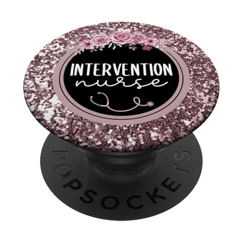 Intervention Nurse Pop-Socket-Telefonzubehör für Krankenschwestern PopSockets Klebender PopGrip von Nurse Stuff Created By Holly