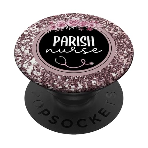 Parish Nurse Pop-Socket-Telefonzubehör für Pfarrkrankenschwestern PopSockets Klebender PopGrip von Nurse Stuff Created By Holly