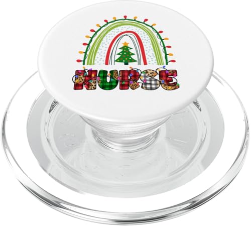 Christmas Nurse Rainbow Nurses Weihnachtspullover mit Weihnachtsmotiv PopSockets PopGrip für MagSafe von Nurse Ugly X-Mas Sweaters