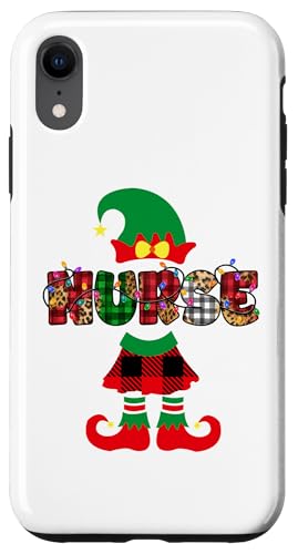 Hülle für iPhone XR Christmas Nurse Elf Nurses Weihnachtspullover von Nurse Ugly X-Mas Sweaters