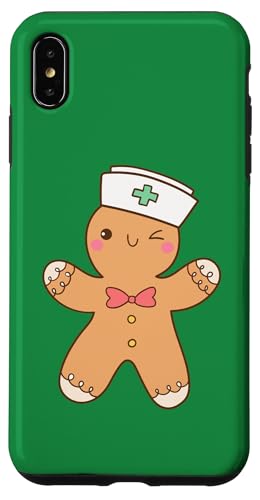 Hülle für iPhone XS Max Lebkuchen-Krankenschwester, lustiger Weihnachtspullover für Krankenschwestern von Nurse Ugly X-Mas Sweaters