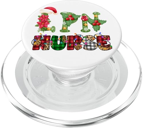 LPN License Practical Nurse Christmas Ugly Xmas Sweater Fun PopSockets PopGrip für MagSafe von Nurse Ugly X-Mas Sweaters