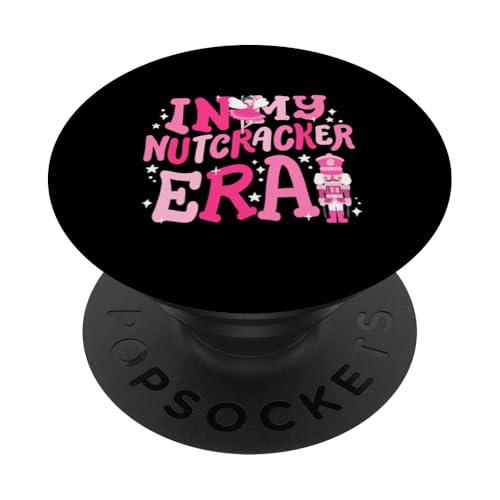 In My Nutcracker Era Retro-Groovy, lustige Weihnachtsmädchen PopSockets Klebender PopGrip von Nutcracker Family Christmas Outfits