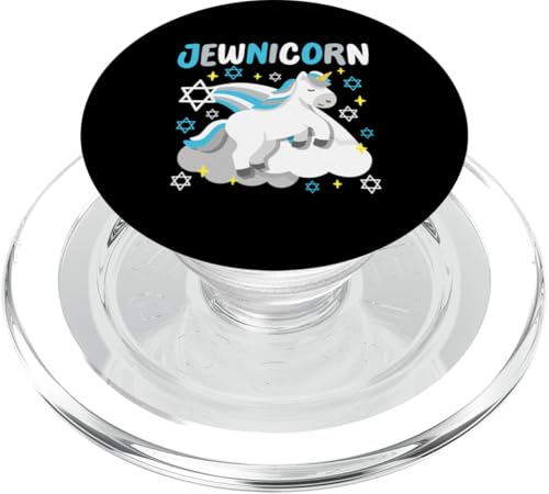 Jewnicorn Lustiges jüdisches Chanukkah-Einhorn, Chanukka, Jungen und Mädchen PopSockets PopGrip für MagSafe von Nutcracker Family Christmas Outfits