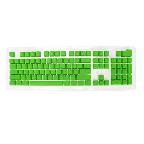 NutriEss 106 Tasten PBT -Schlüsselkaps 2 Farbinjektionsvorlage OEM HEIHE HEIGHEIT LICHT Getriebe benutzerdefinierte Schlüsselkaps Käsegrün für die mechanische Tastatur (Cheese Green) von NutriEss