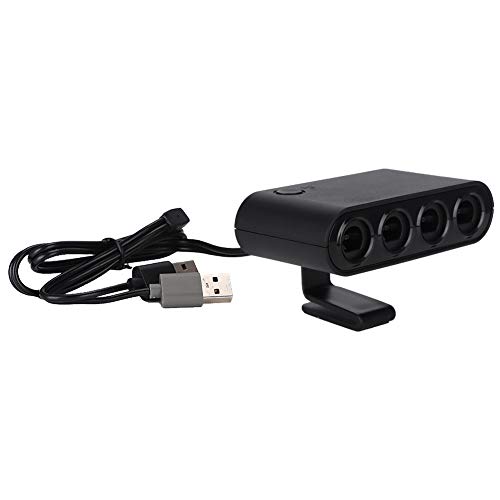 NutriEss DREI-in-Eins-Griff NGC-Adapter-Konverter-Schalter Wi i U PC Plug and Play Hohe Haltbarkeit für NINT ENDO GAM ECUBE-Controller von NutriEss