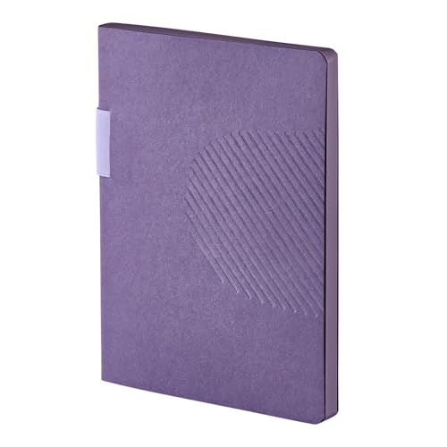 nuuna Notizbuch A5+ | Workbook L - Améthyste by MUT Design Studio | Millimeterpapier + MUT Raster Grau | 192 nummerierte Seiten | 120 g Premium-Papier | Naturkarton lila | made in Germany von Nuuna